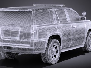 Chevrolet Tahoe PPV 2015 vray Model 3D