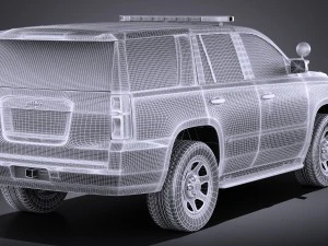 Chevrolet Tahoe PPV 2015 vray 3D Model