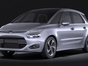시트로엥 C4 피카소 2014 Vray 3D 모델
