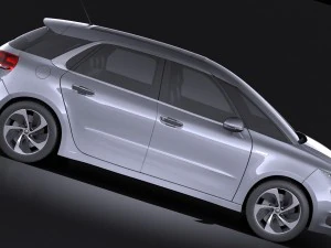 Citroen C4 Picasso 2014 Vray 3D Model