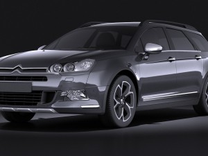 Citroen C5 Crosstourer 2014 Vray 3D Model