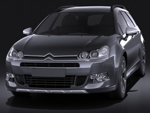 Citroen C5 Crosstourer 2014 Vray 3Dモデル