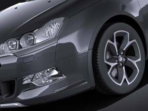 Citroen C5 Crosstourer 2014 Vray 3Dモデル