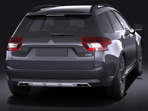 Citroen C5 Crosstourer 2014 Vray 3Dモデル