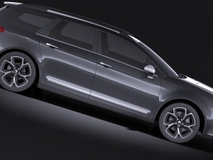 Citroen C5 Crosstourer 2014 Vray 3Dモデル