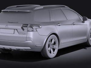 Citroen C5 Crosstourer 2014 Vray 3Dモデル