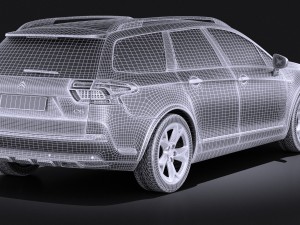 Citroen C5 Crosstourer 2014 Vray 3Dモデル