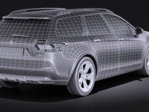 Citroen C5 Crosstourer 2014 Vray 3Dモデル