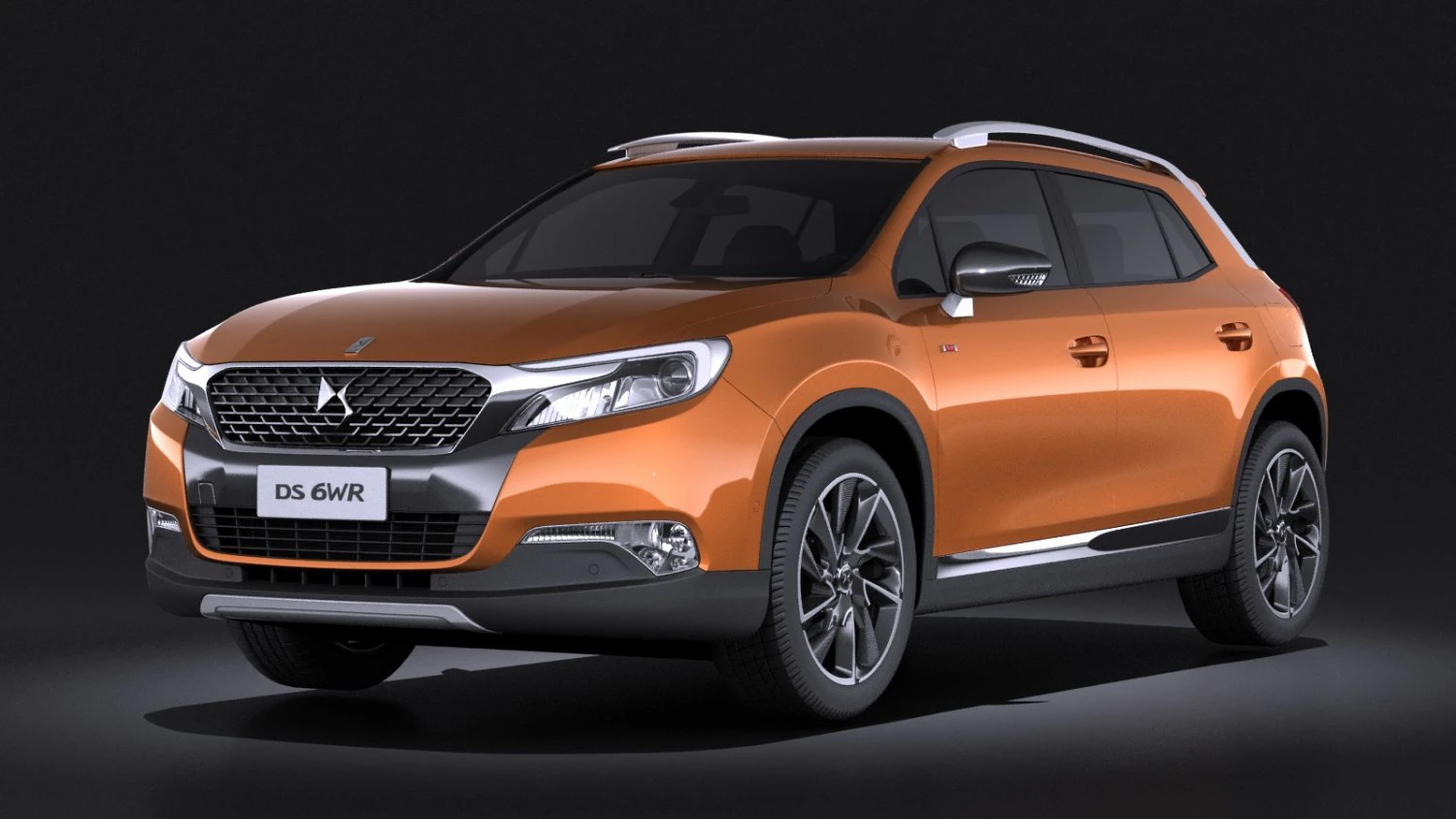 Citroen DS 6WR 2015 vray 3D Model .c4d .max .obj .3ds .fbx .stl .blend 