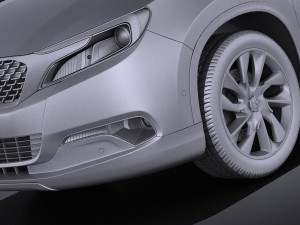 Citroen DS 6WR 2015 vray 3D Model