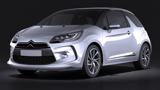 Citroen 3DS 2015 vray 3D 모델 .c4d .max .obj .3ds .fbx .stl .blend