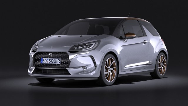 Citroen DS3 2016 vray Modelo 3D .c4d .max .obj .3ds .fbx .stl .blend 