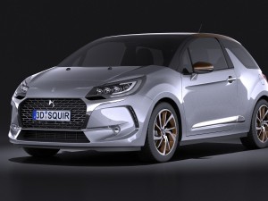 Citroen DS3 2016 vray 3D Model
