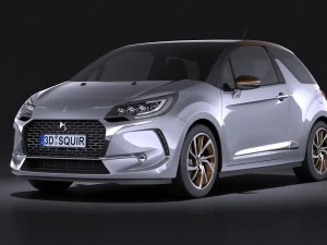 シトロエン DS3 2016 vray 3Dモデル