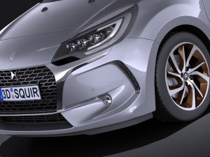 Citroen DS3 2016 vray Modelo 3D