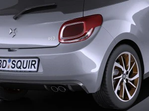Citroen DS3 2016 vray 3D Model