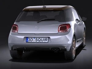 Citroen DS3 2016 vray 3D Model