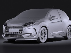 Citroen DS3 2016 vray Modelo 3D