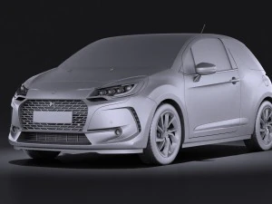 Citroen DS3 2016 vray 3D Model