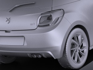 Citroen DS3 2016 vray Modelo 3D