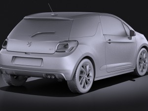 Citroen DS3 2016 vray Modelo 3D