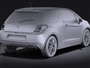 Citroen DS3 2016 vray 3D Model