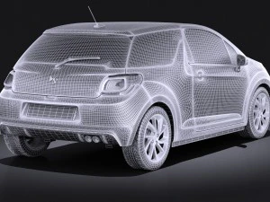 Citroen DS3 2016 vray 3D Model