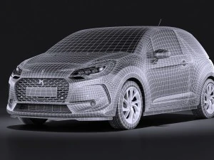 Citroen DS3 2016 vray 3D Model