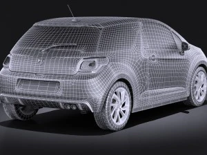 Citroen DS3 2016 vray 3D Model
