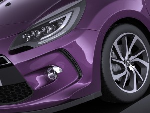 Citroen DS3 Cabrio 2015 Vray 3D Model