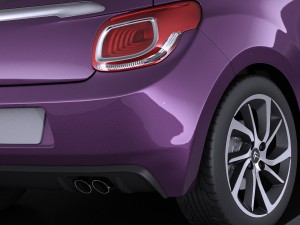 Citroen DS3 Cabrio 2015 Vray 3D Model