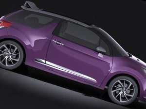Citroen DS3 Cabrio 2015 Vray 3D Model