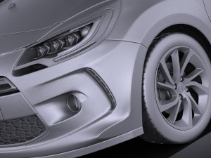 Citroen DS3 Cabrio 2015 Vray 3D Model