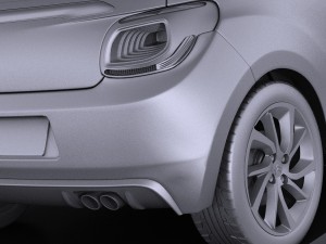 Citroen DS3 Cabrio 2015 Vray 3D Model