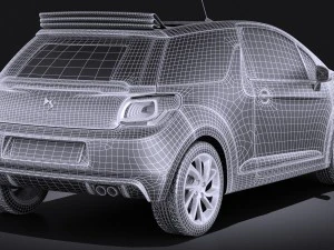 Citroen DS3 Cabrio 2015 Vray 3D Model