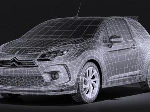 Citroen DS3 Cabrio 2015 Vray 3D Model