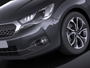 Citroen DS4 2016 vray Modèle 3D