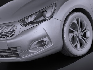 Citroen DS4 2016 vray Modèle 3D