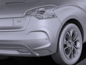 Citroen DS4 2016 vray Modèle 3D