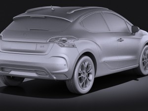 Citroen DS4 2016 vray Modèle 3D