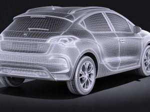 Citroen DS4 2016 vray Modèle 3D