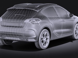 Citroen DS4 2016 vray Modèle 3D
