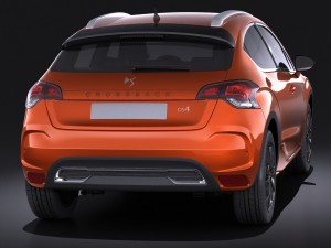 Citroen DS4 Crossback 2016 vray Modelo 3D