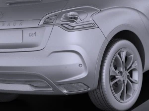Citroen DS4 Crossback 2016 vray 3D Model