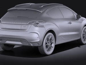 Citroen DS4 Crossback 2016 vray 3D Model