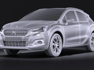 Citroen DS4 Crossback 2016 vray 3D Model
