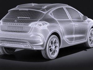 Citroen DS4 Crossback 2016 vray Modelo 3D