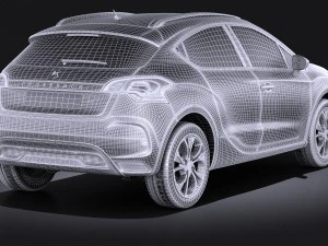 Citroen DS4 Crossback 2016 vray 3D Model