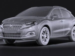 Citroen DS4 Crossback 2016 vray 3D Model