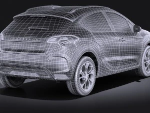 Citroen DS4 Crossback 2016 vray 3D Model